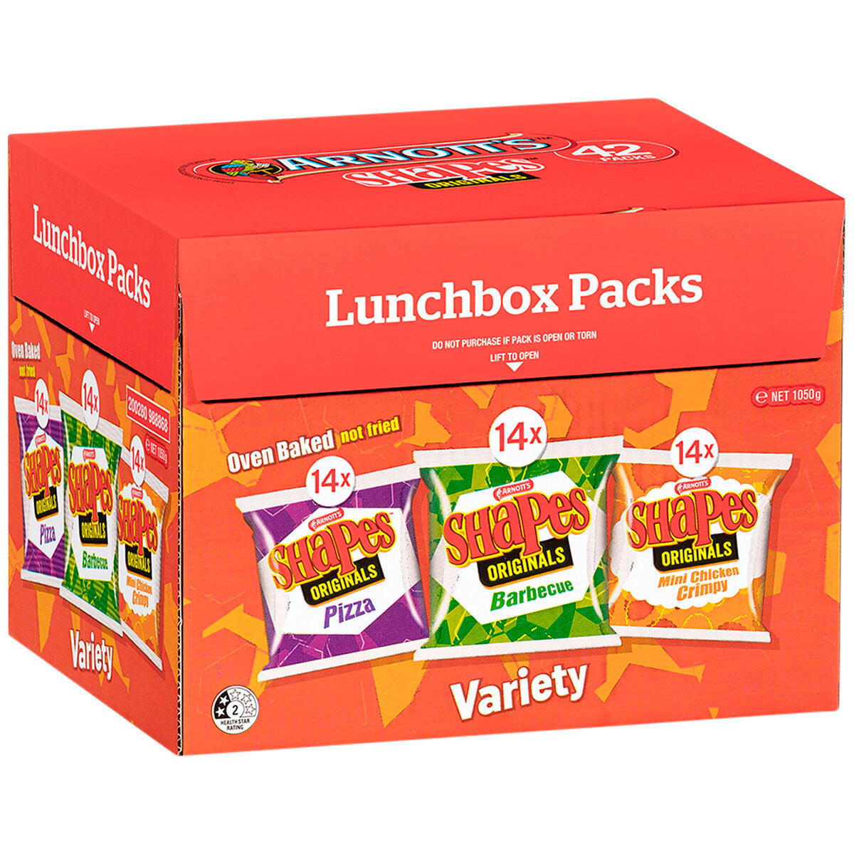 Arnotts Lunchbox Shapes 42pk