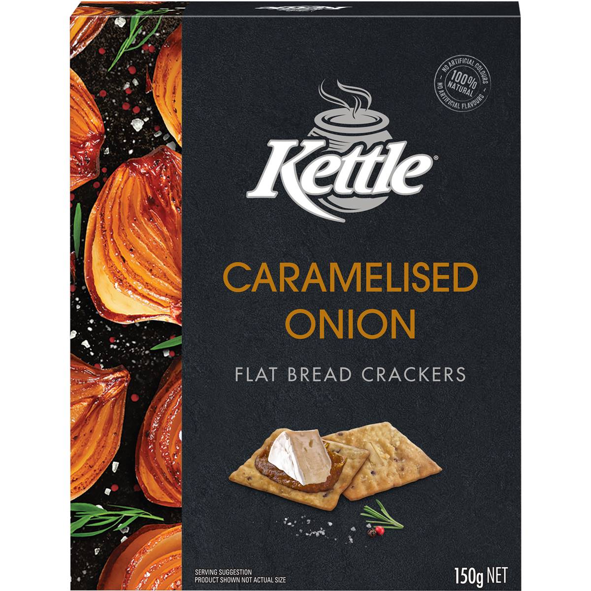 Kettle Flat Bread Crackers Caramelised Onion 150g