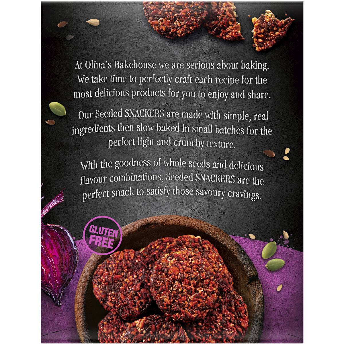 Olina's Seeded Snackers Roasted Beetroot 140g