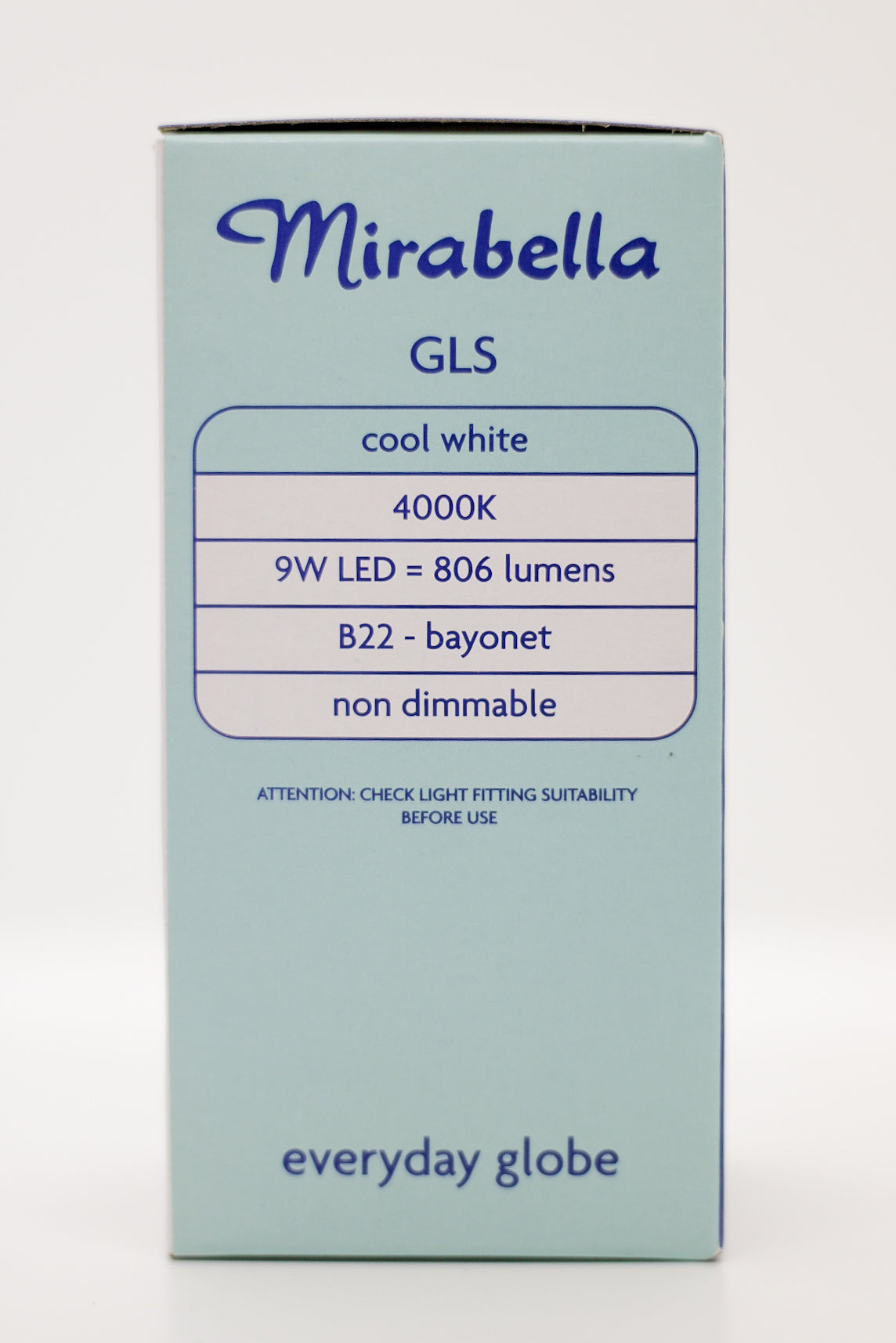 Mirabella LED Globe BC PRL 9W Cool White