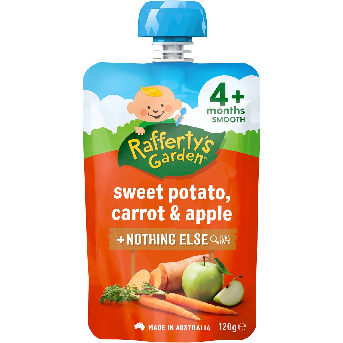 Raffertys Garden Sweet Potato Carrot & Apple 120g
