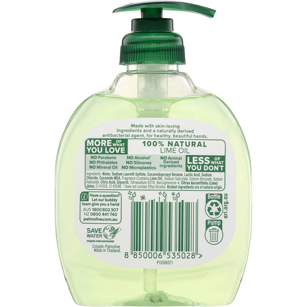 Palmolive Antibacterial Handwash Lime 250ml