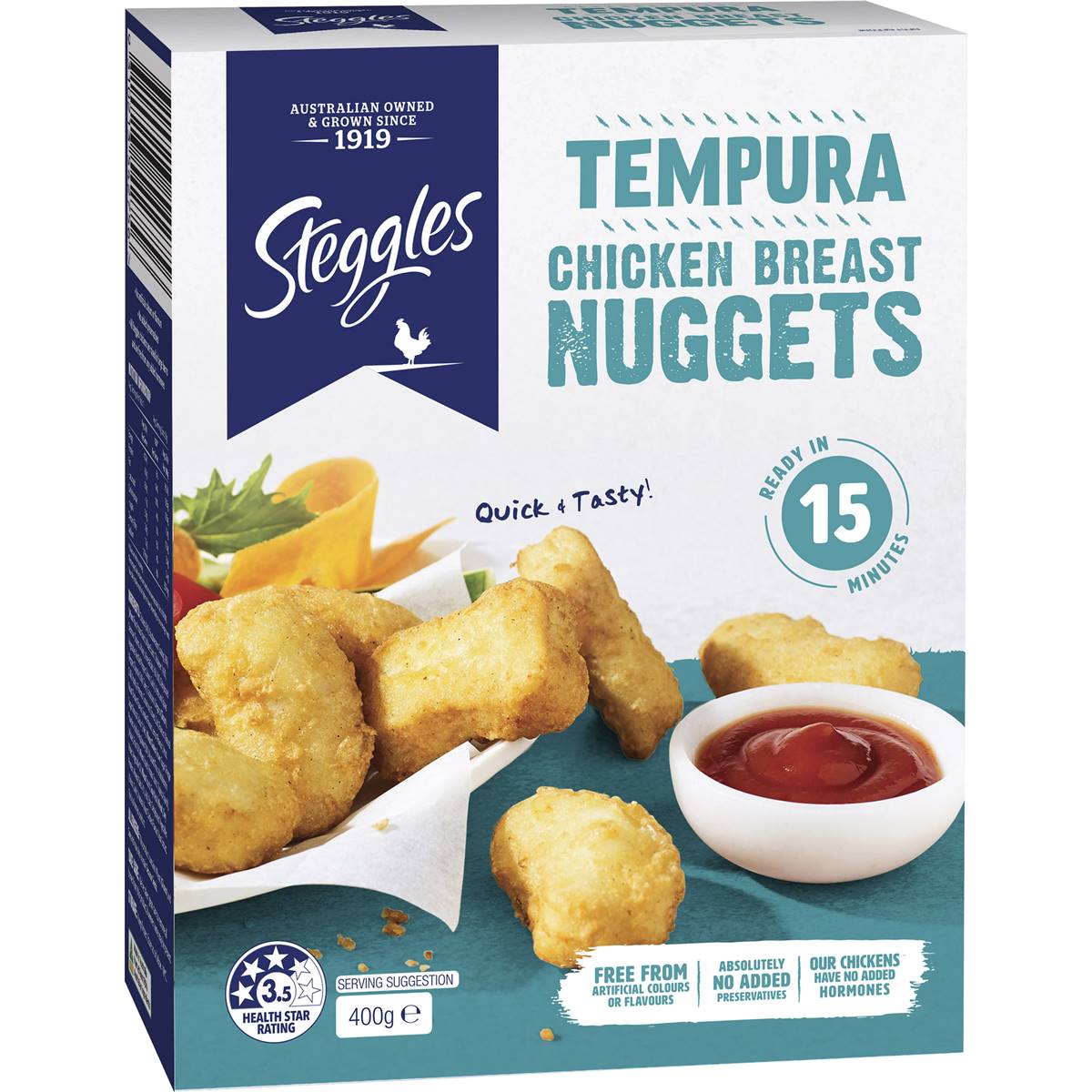 Steggles Tempura Chicken Breast Nuggets 400g
