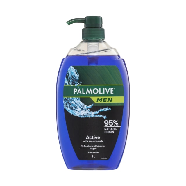 Palmolive Men Body Wash Active Shower Gel 1L
