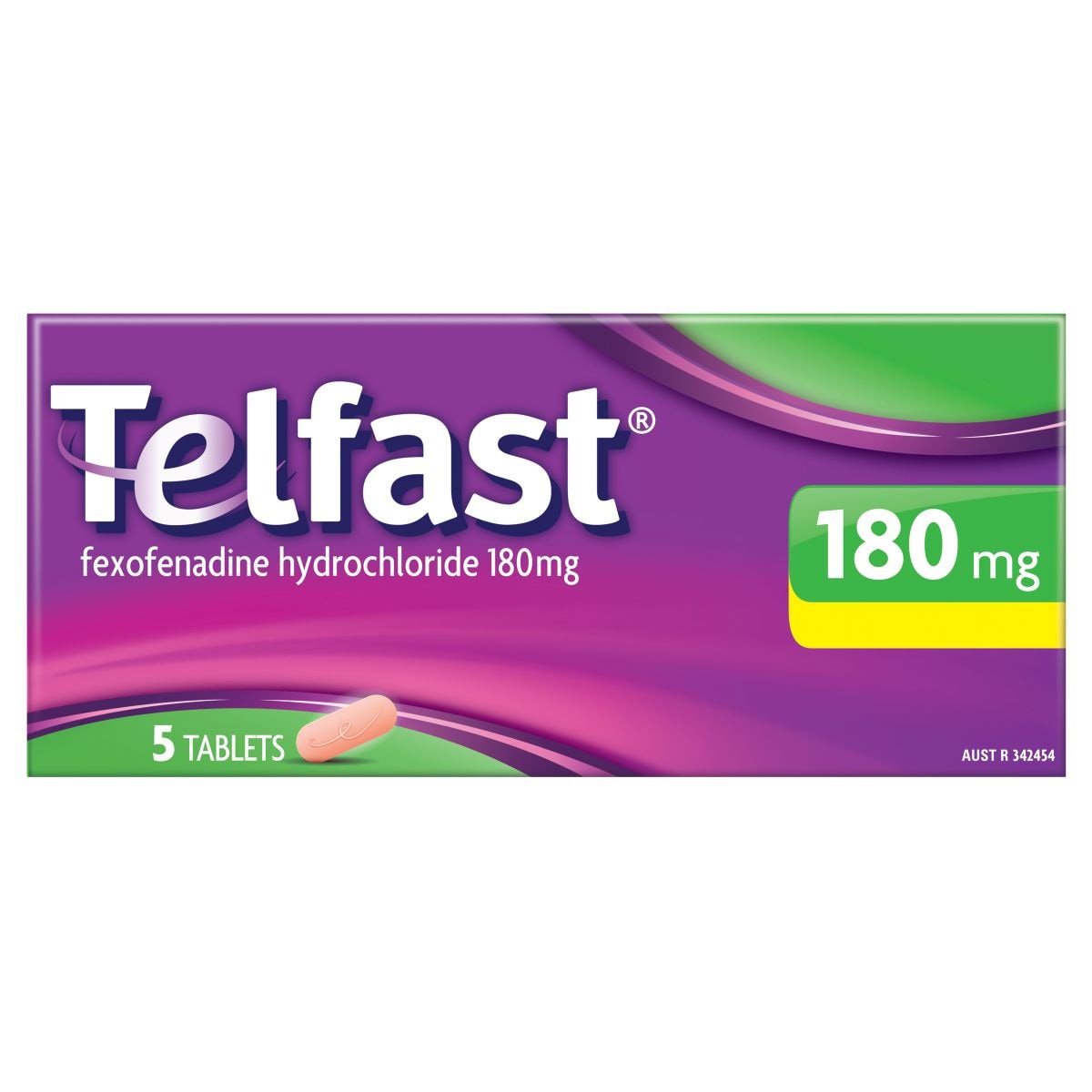 Telfast Hayfever Allergy Relief 180mg Antihistamine Tablets 5 Pack