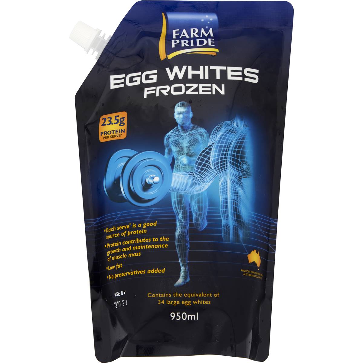 Farm Pride Frozen Egg Whites 950ml