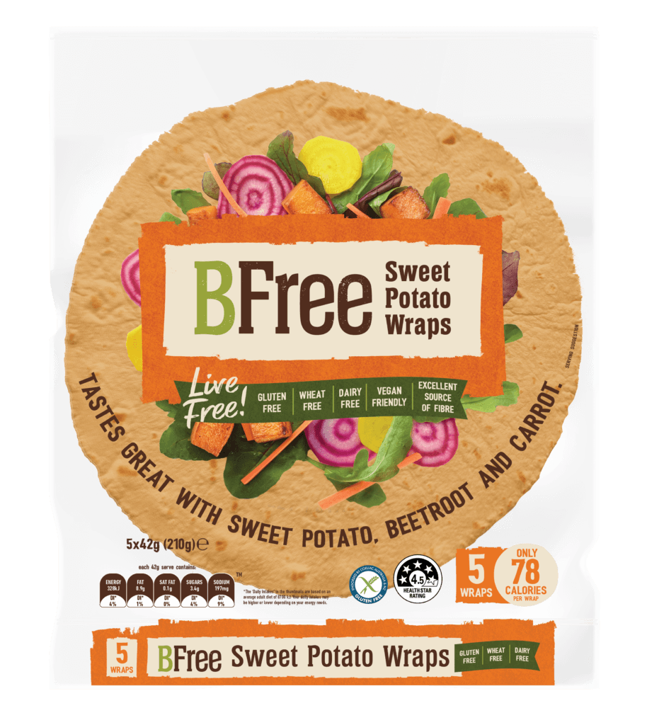 Bfree Gluten Free Sweet Potato Wraps 210g