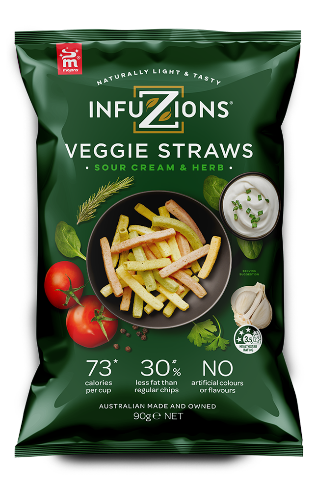 Majans Infuzions Veggie Straws 5 x 15g