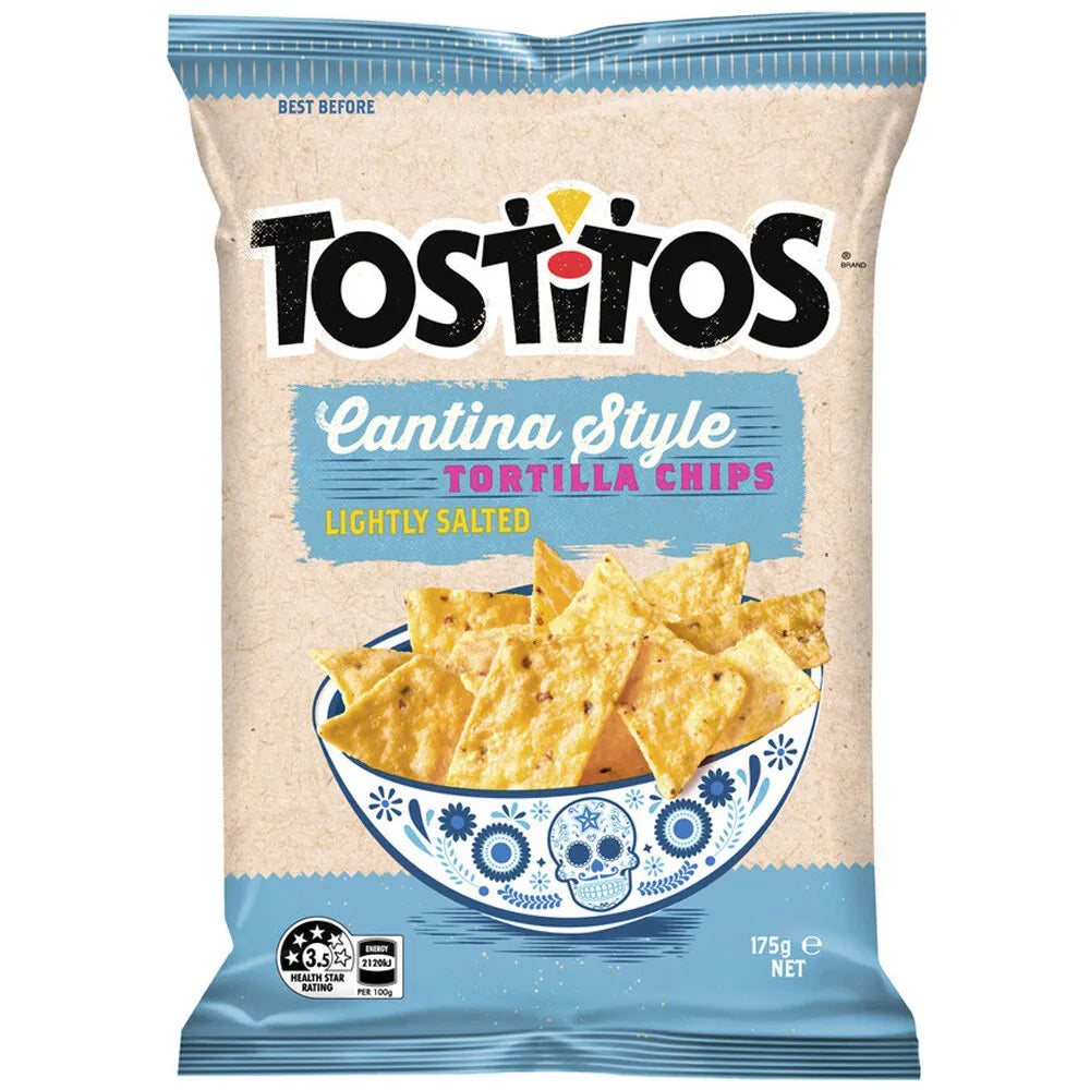 Tostito Tortilla Corn Chips Lightly Salted Cantina Style 175g