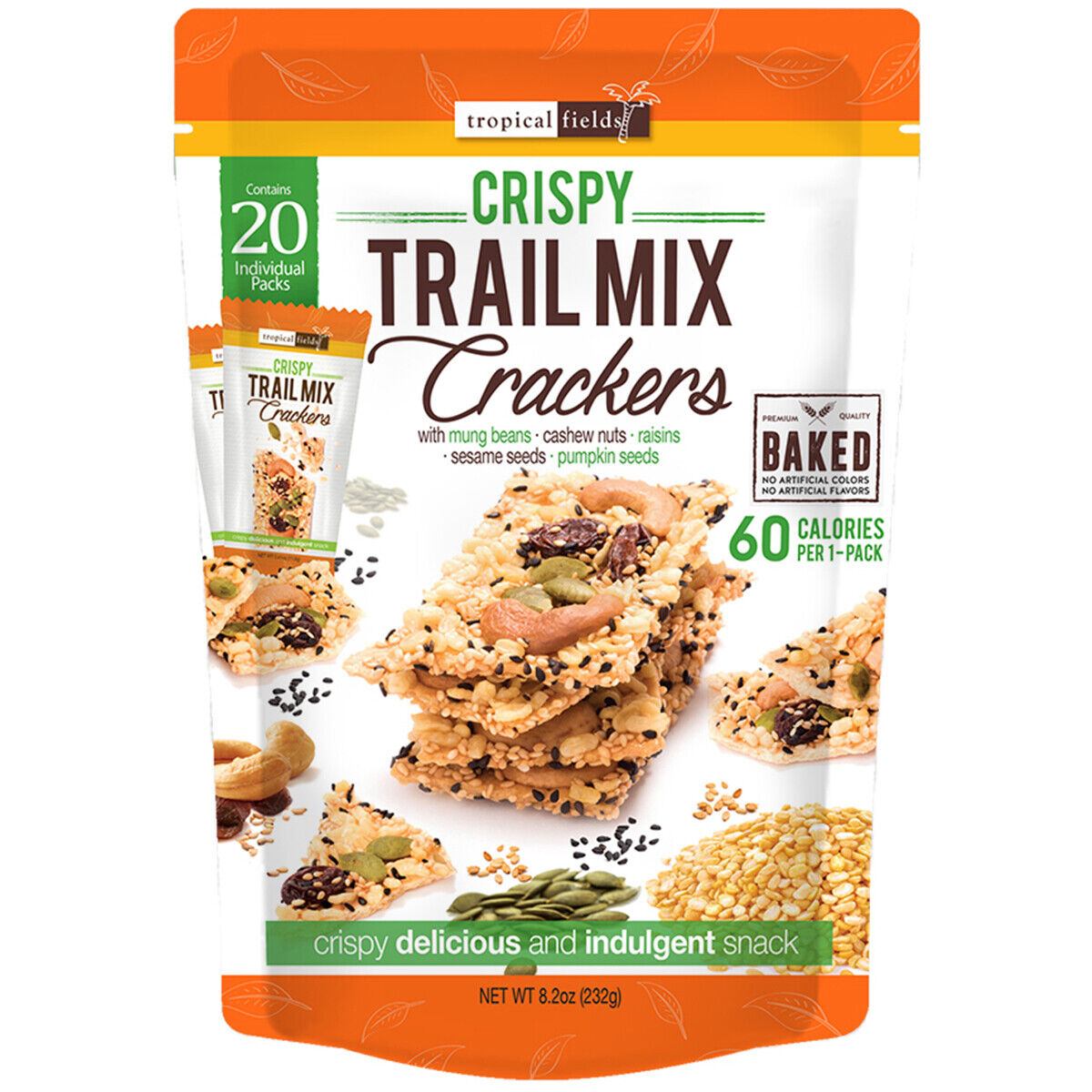 Tropical Fields Crispy Trail Mix Crackers 20 pk 232g