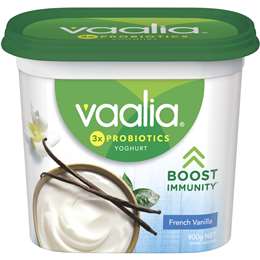 Vaalia Yoghurt Low Fat French Vanilla 900g