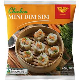 Golden Wok Asian Mini Dim Sims Chicken 660g