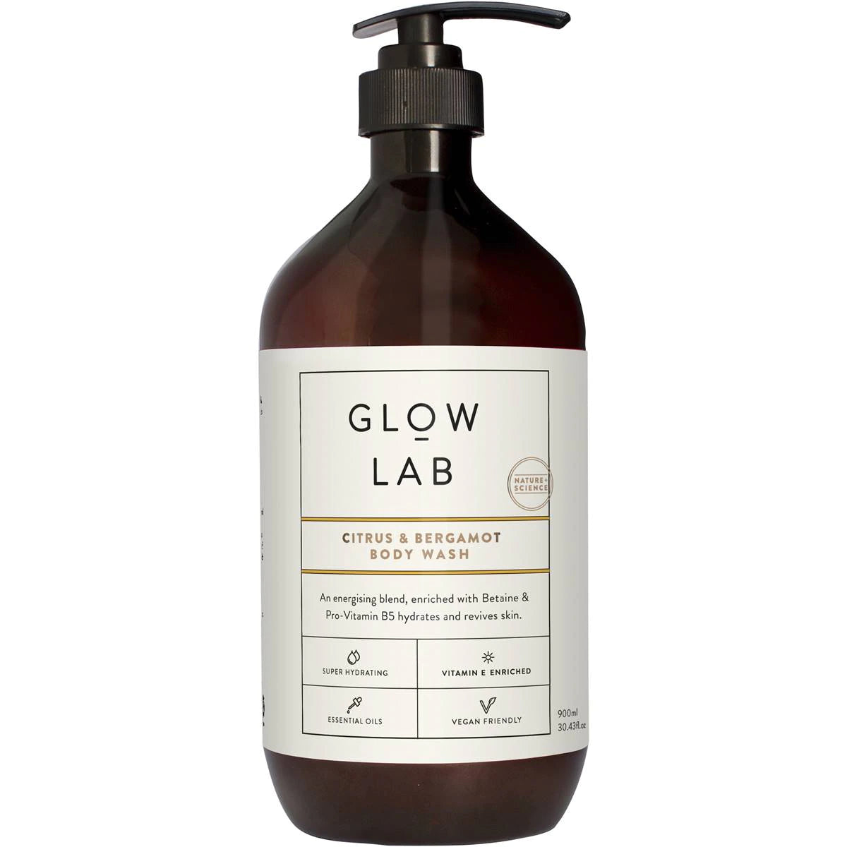 Glow Lab Body Wash Citrus Bergamot 900ml