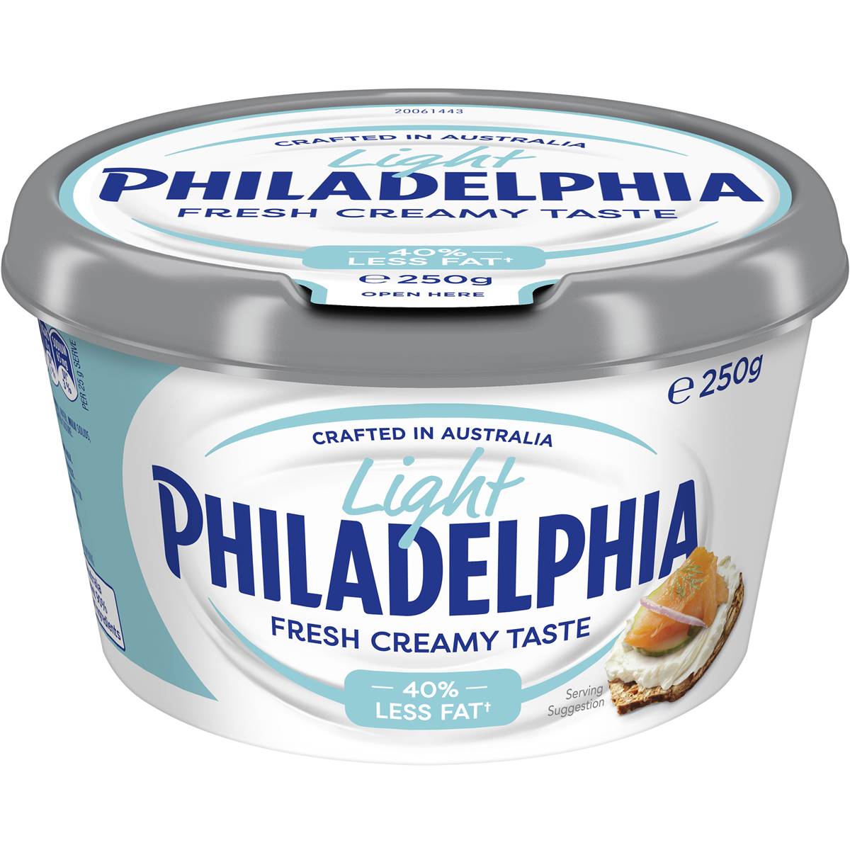 Philadelphia Light Cream Cheese Tub Spreadable 250g