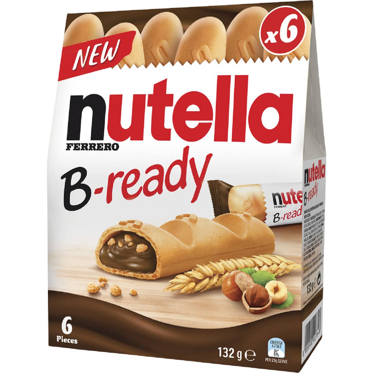 Ferrero Nutella B-ready 6 piece 132g