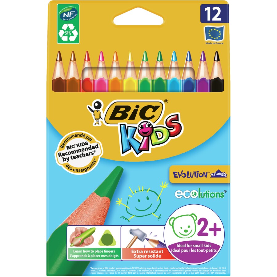 Bic Kids Colour Pencils 12 pk