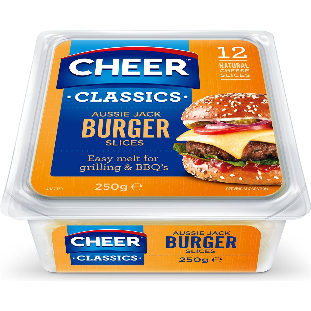 Cheer Classics Aussie Jack Burger Cheese Slices 250g