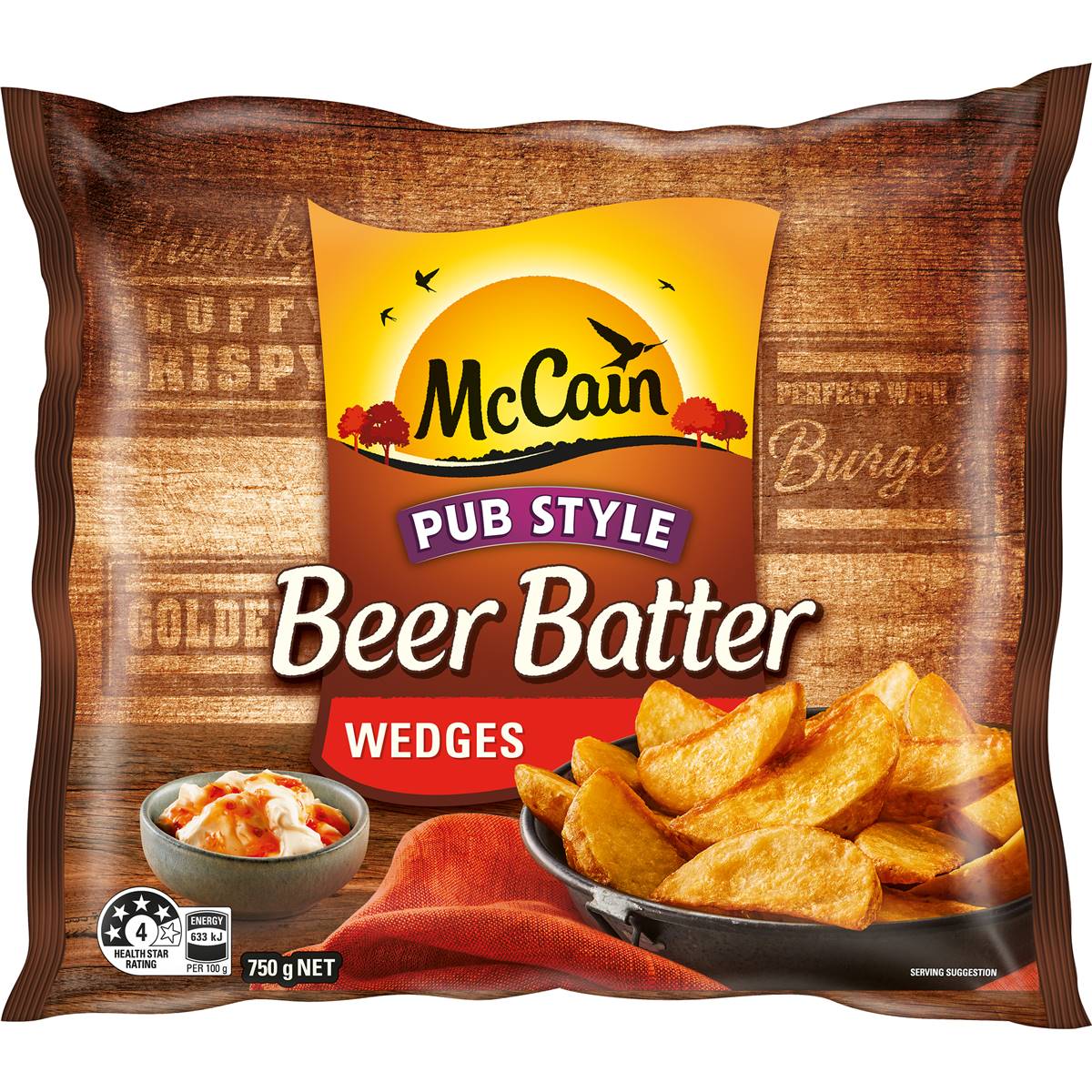 McCain Pub Style Beer Batter Wedges 750g
