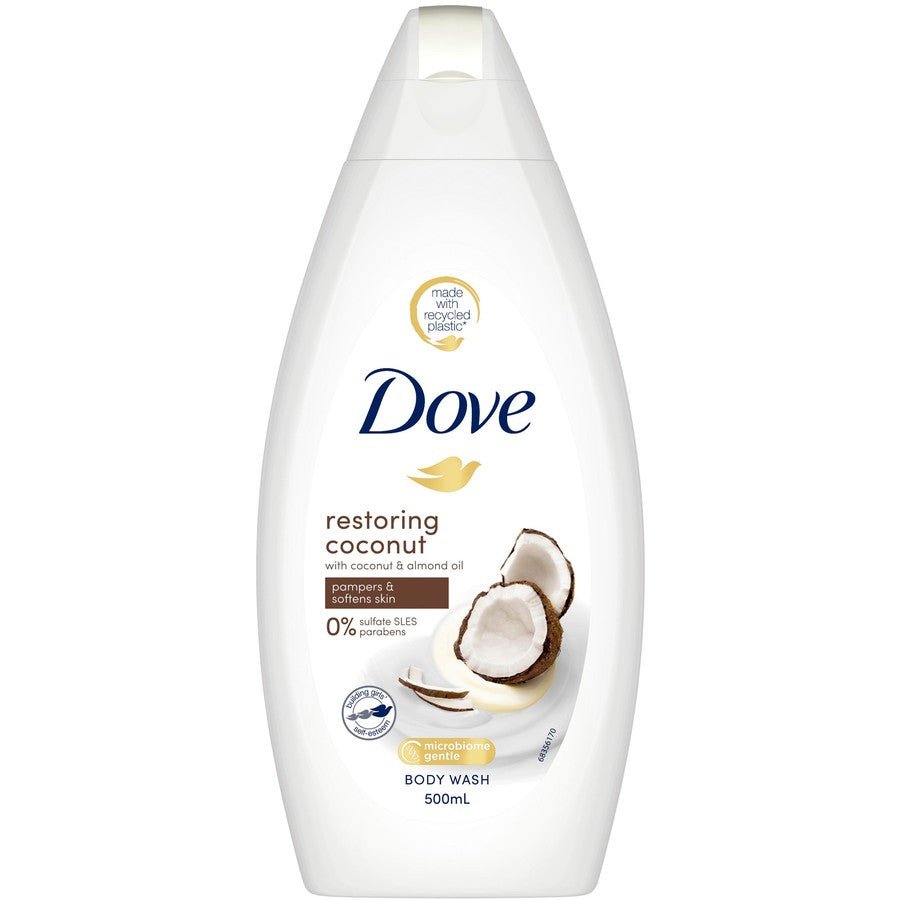 Dove Body Wash Restoring Coconut with Coconut & Almond Oil 500ml