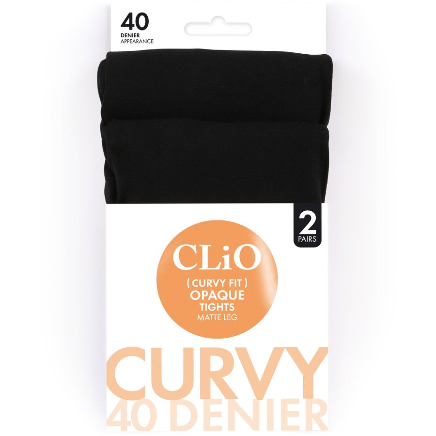 Clio Curvy Fuller Figure Stocking Black Size 2