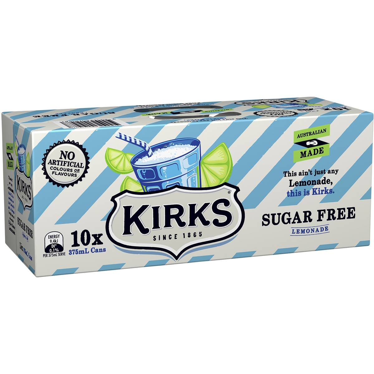 Kirks Sugar Free Lemonade 10pk cans