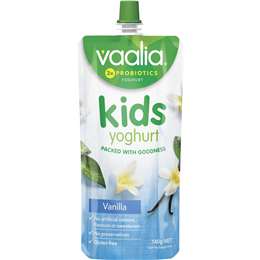Vaalia Kids Yoghurt Vanilla Pouch 140g