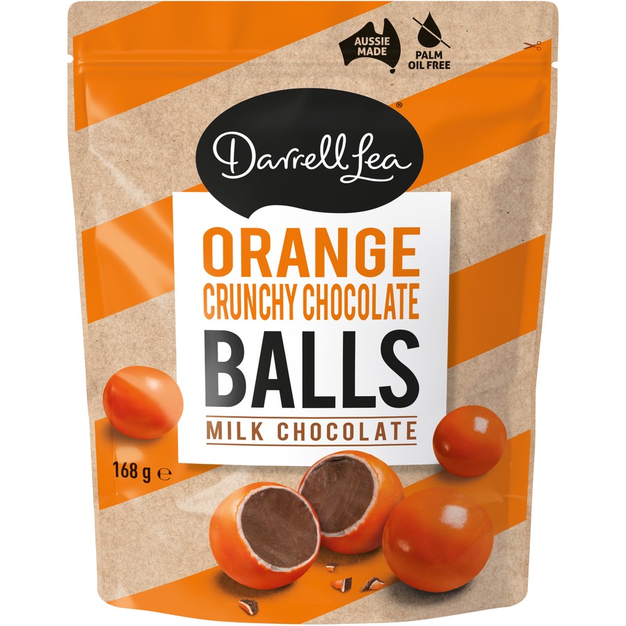 Darrell Lea Chocolate Balls Orange 168g