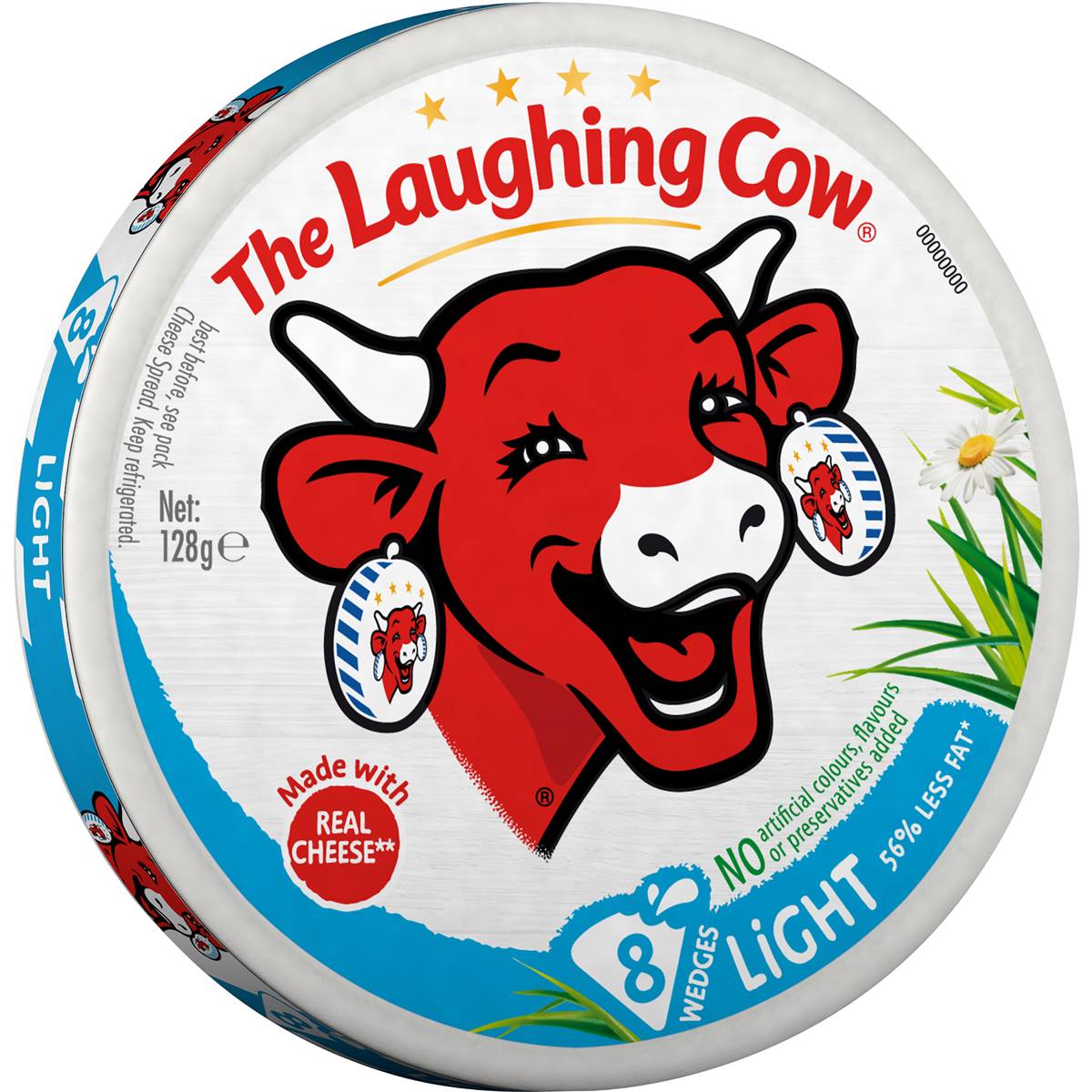 Laughing Cow Cheese Light 8 Wedges 128g