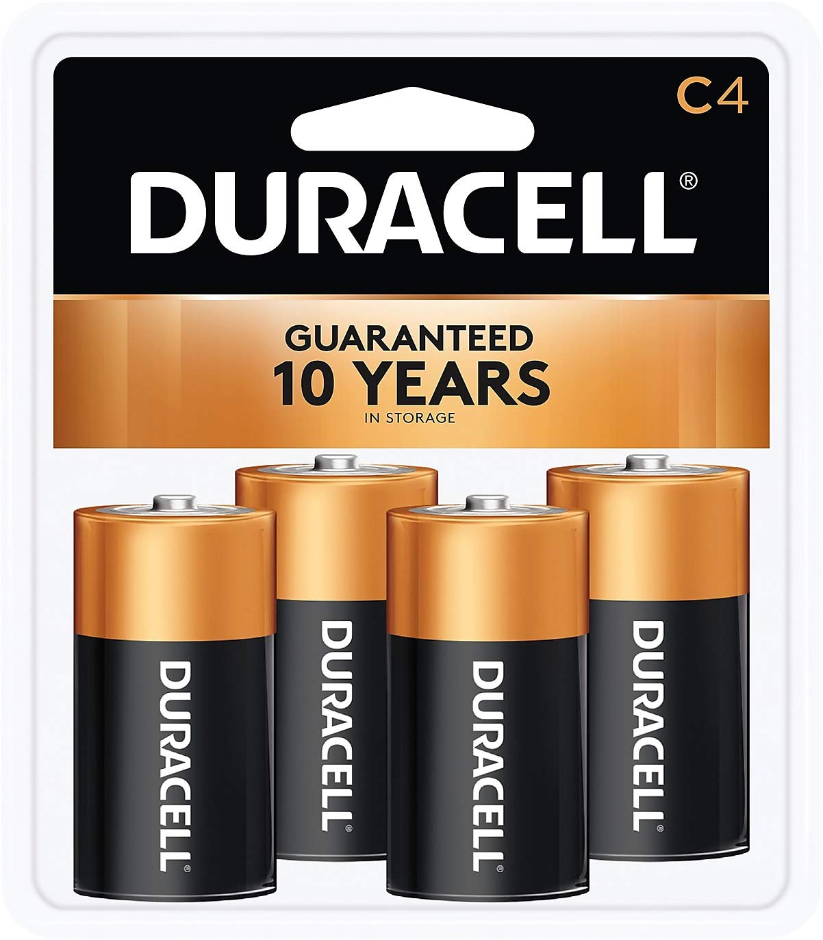 Duracell C4 Batteries Long Lasting 4pk