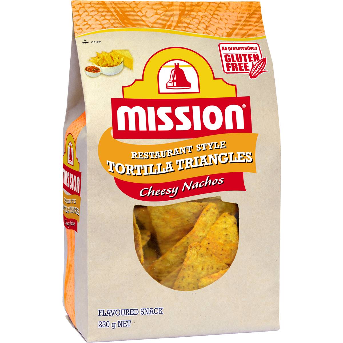 Mission Corn Chips Nachos 230g