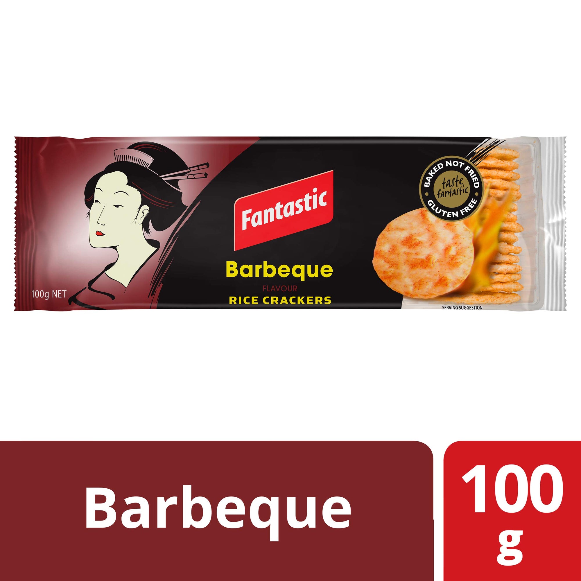 Fantastic Rice Crackers BBQ 100g