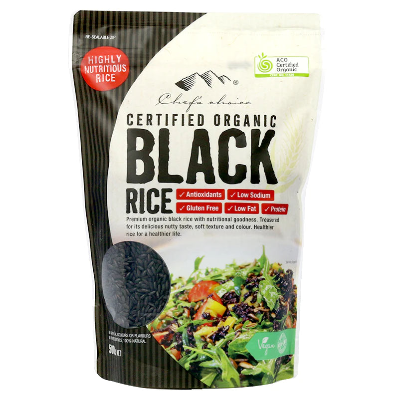 Chef Choice Certified Organic Black Rice 500g