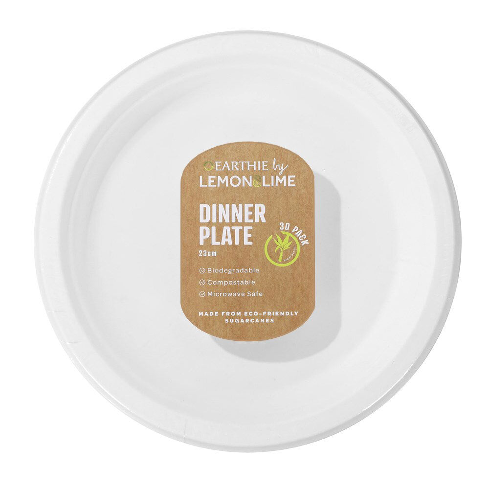 Lemon&Lime Disposable Dinner Plate 23cm 30 Pack
