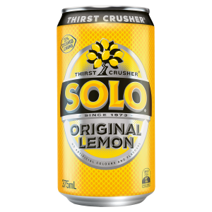 Schweppes Solo Lemon Cans 375ml 24pk