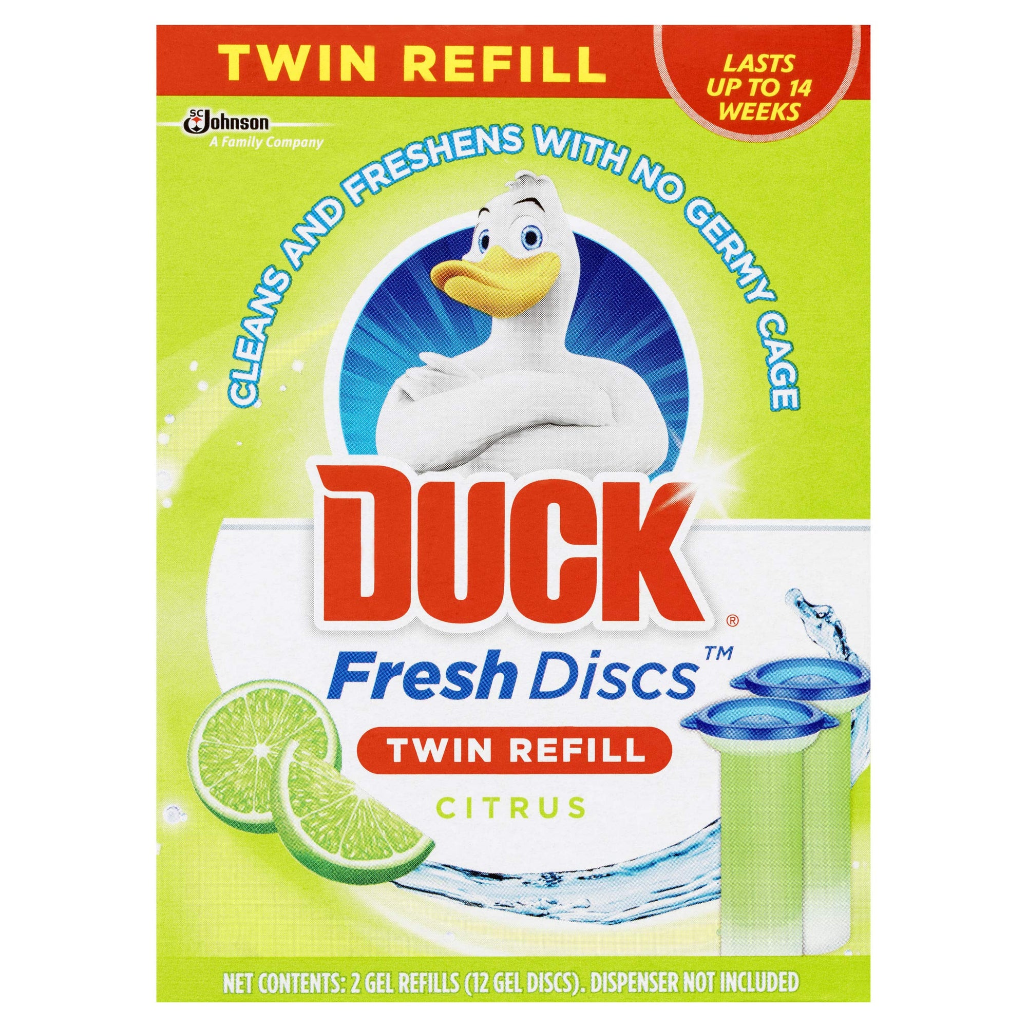 Duck Fresh Disc Refill Lime Zest 2 x36ml