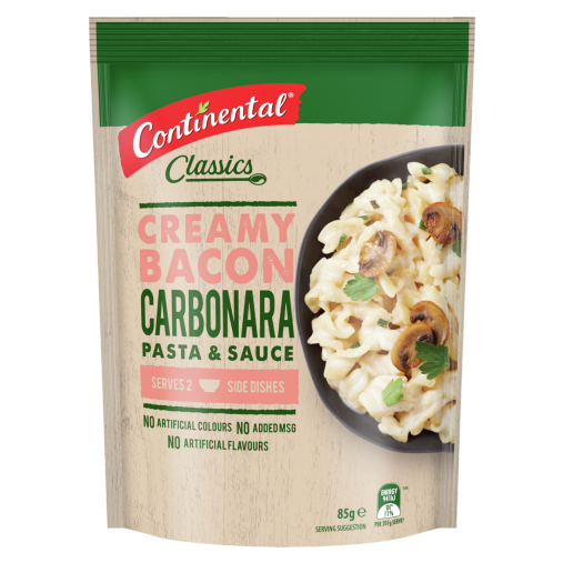 Continental Creamy Bacon Carbonara Pasta 145g