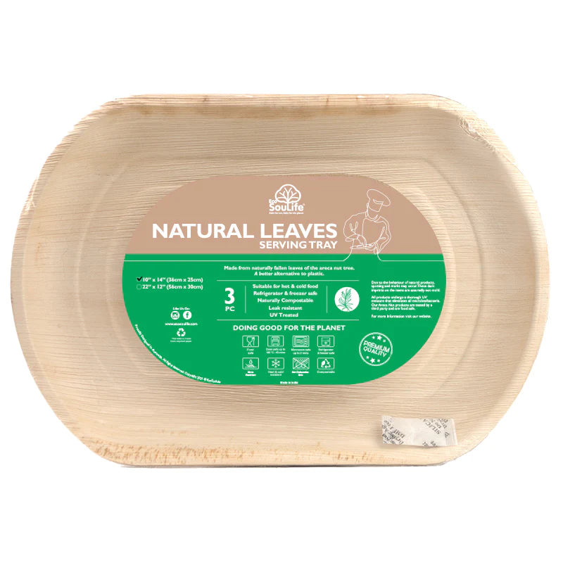 Eco Soulife Medium Oval Serving Tray 3 piece