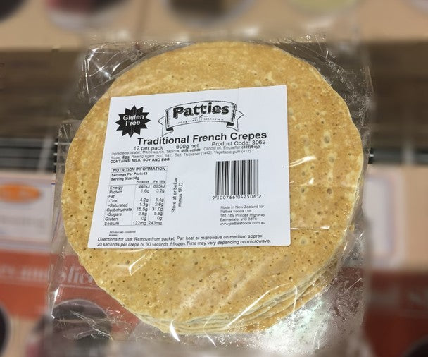 Patties French Traditional Crepes 600g
