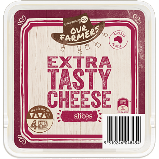 Community Co Cheese Slices Extra Tasty  500g