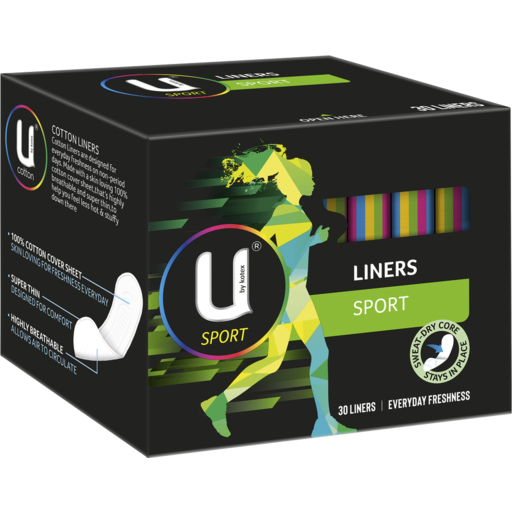U by Kotex Liners with Designs Protect 30 Pack