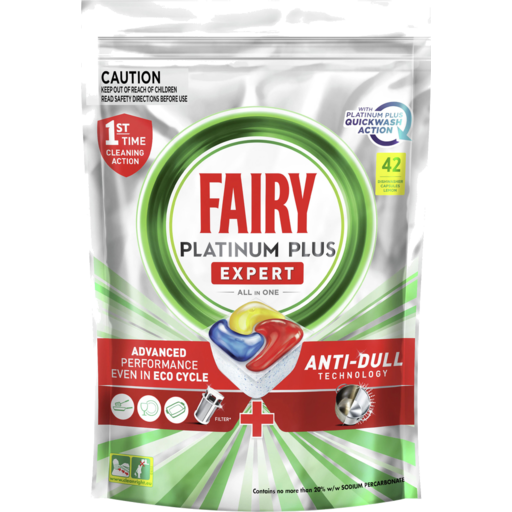 Fairy Platinum Plus Dishwashing Tablets 42pk
