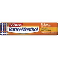 Soothers Butter Menthol Throat Lozenge 40gm