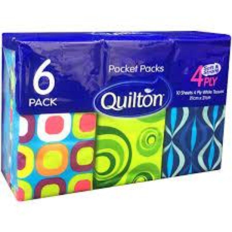 Quilton Pocket Pack Tissue (6)