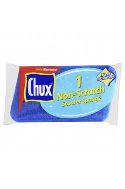 Chux Non-Scratch Scourer Sponge Blue 1pk