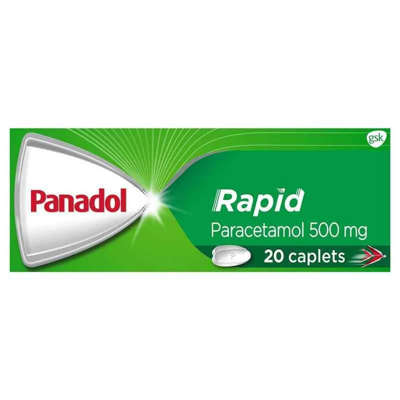 Panadol Rapid Paracetamol 20 Caplets 500mg