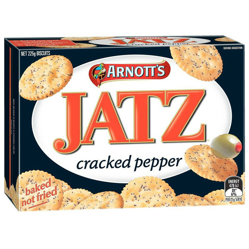 Arnotts Jatz Cracked Pepper Crackers 225g