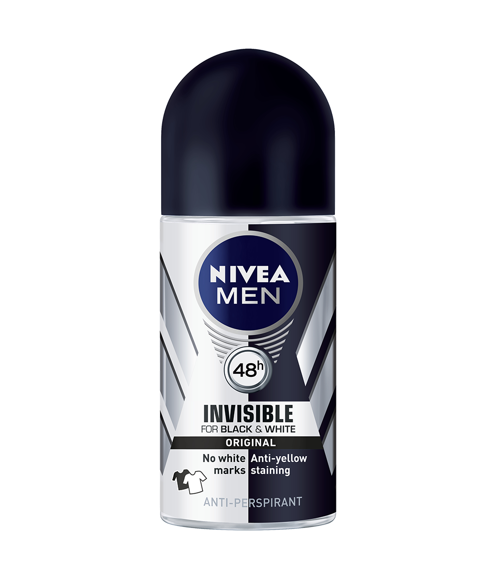 Nivea Deodorant Roll On Men Invisible Black and White 50ml