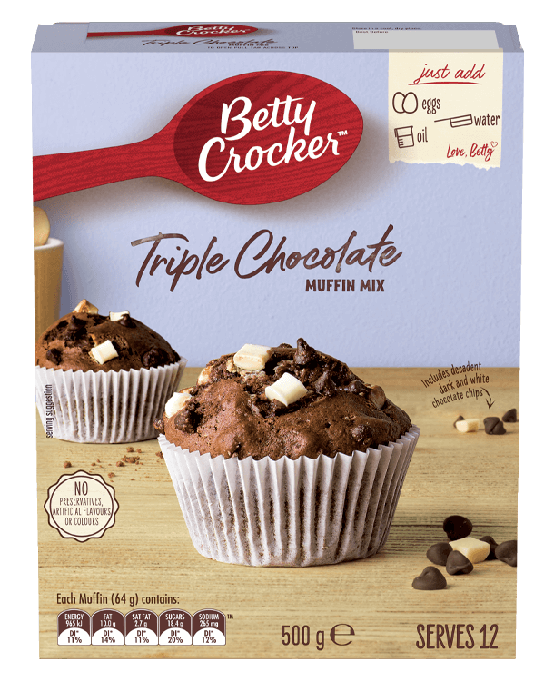 Betty Crocker Triple Choc Muffin Mix