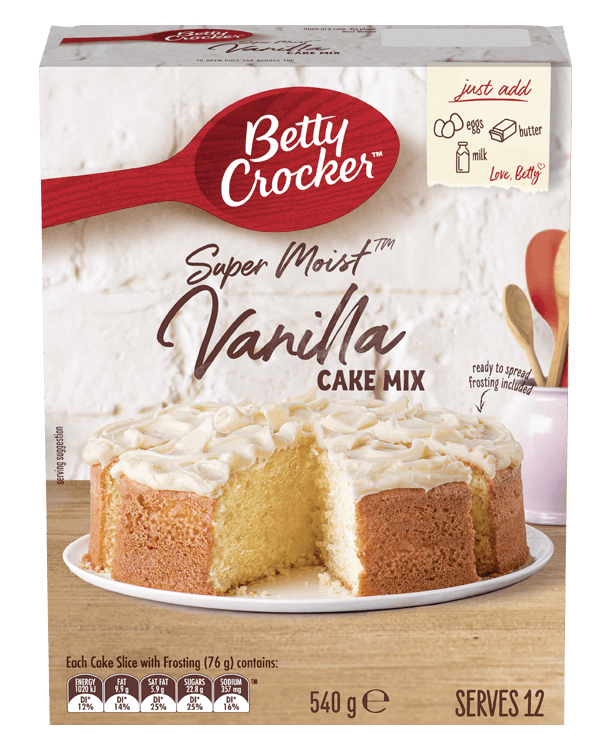 Betty Crocker Super Moist Vanilla Cake Mix 540g
