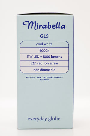 Mirabella LED Globe ES 11W Cool White